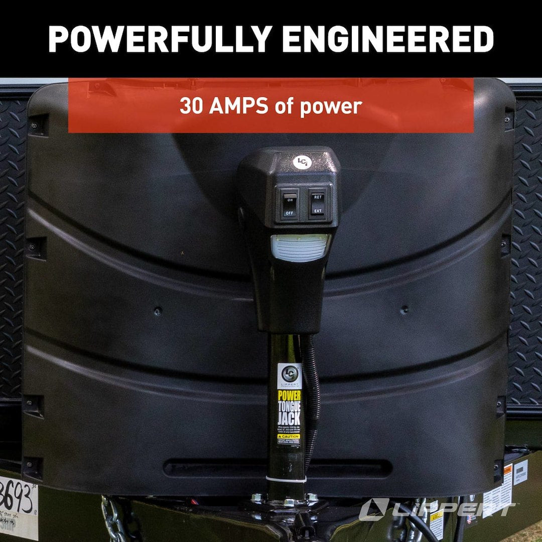 Product of Lippert Components 285318 3500 Pound Electric Trailer Tongue Jack 
