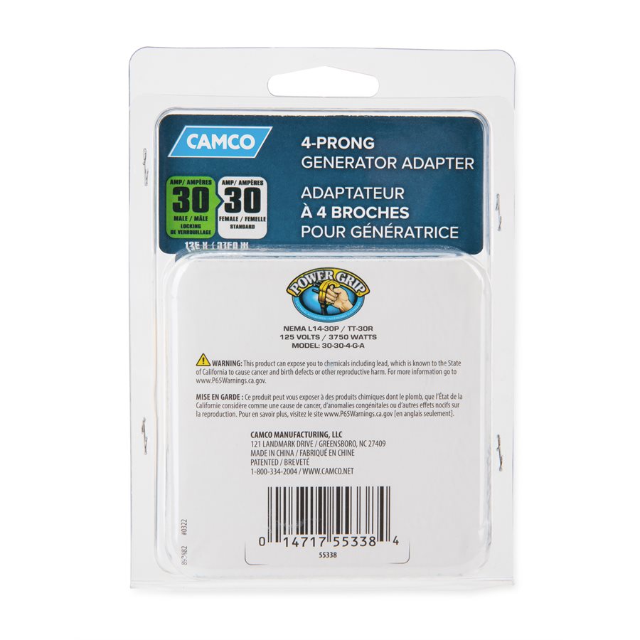 Product of Camco 55338 Power Cord Adapter