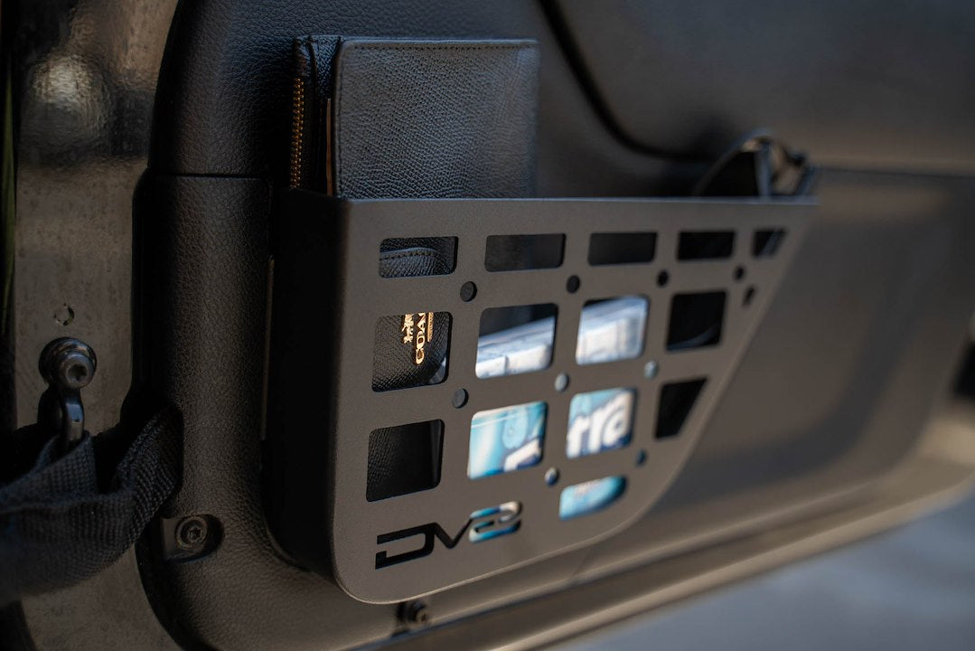 Dv8 Offroad Mpjk-07 Molle Cargo Panel||2011-2018-Jeep-Wrangler-Jk-Slim-Front-Door-Molle-Pockets-Installed-7.Jpg||94||dv8mpjk07||1628272