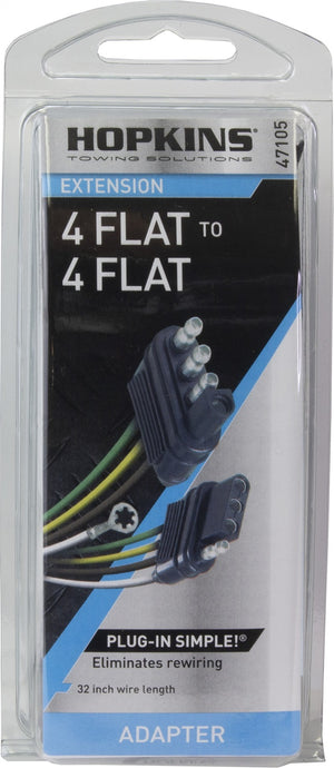Product of Hopkins MFG 47105 Vehicle End 4 Flat Trailer Wiring Connector 