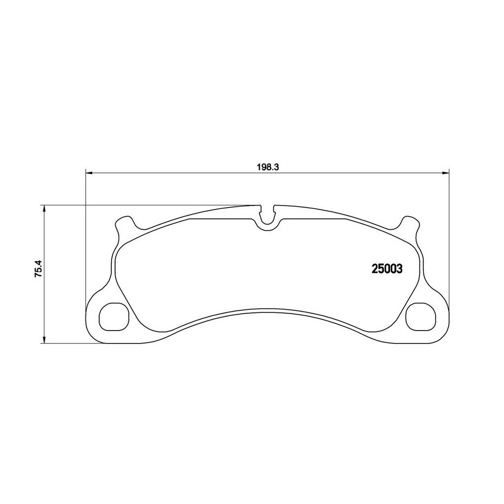 Product of Brembo P65025 Brake Pad - Set Of 4 