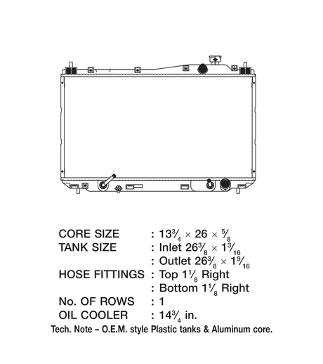 Product of Csf 2800 Radiator