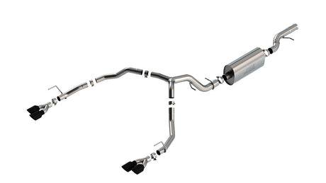 Product of Borla 140858BC Touring Cat Back System Dual Exhaust System Kit 