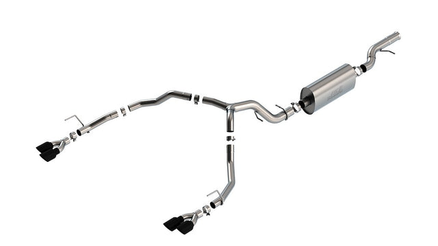 Product of Borla 140858BC Touring Cat Back System Dual Exhaust System Kit 