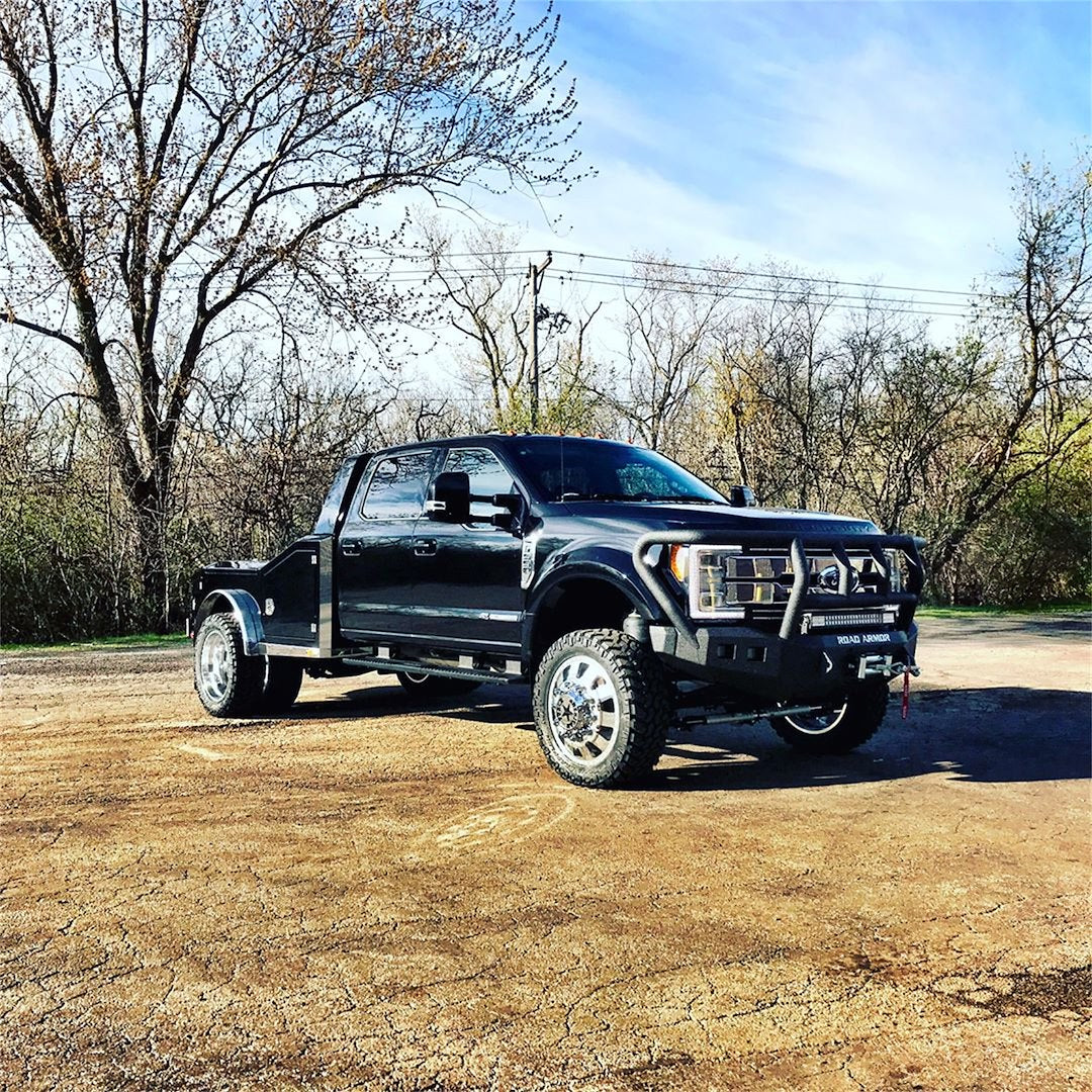 Product of Road Armor 61742B Stealth Titan II Steel Satin Powder Coated Bumper 