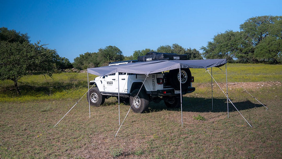 Product of WILCO Off-Road WILAWN270-R SUV/Pickup Overlanding Manual Awning , Gray Solid 