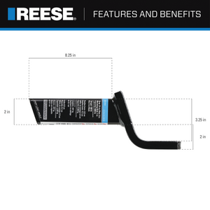Product of Reese 2117511 2 Inch Receiver Trailer Hitch Ball Mount 