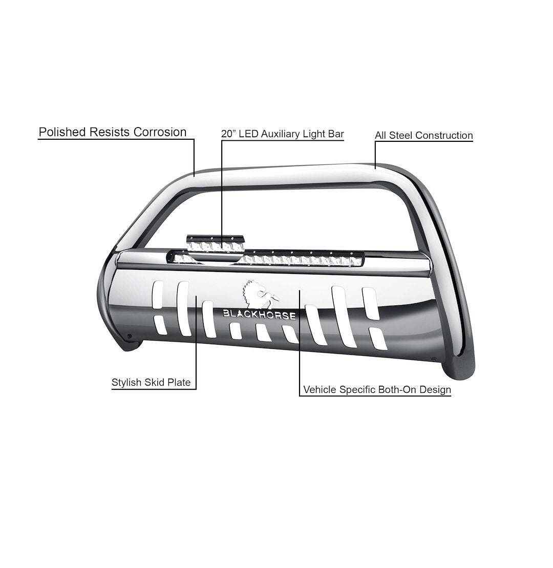 Product of Black Horse Offroad BE-TOTUS Bull Bar  with skid plate 