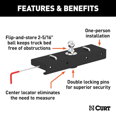 Curt 60611 Gooseneck Trailer Hitch Head||60611_3008x1990_Fa.Jpg||86||c9360611||921339