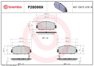 Brembo P28096n Brake Pad||p28096n_2.Jpg||86||brmp28096n||2091577