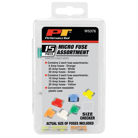 Performance Tool W5376 Fuse Assortment||||86||ptlw5376||1912533