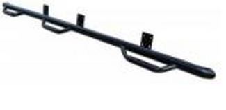 Product of N-Fab F1597QC-6 Black Gloss Powder Coated Round Nerf Bar - Truck Wheel To Wheel 
