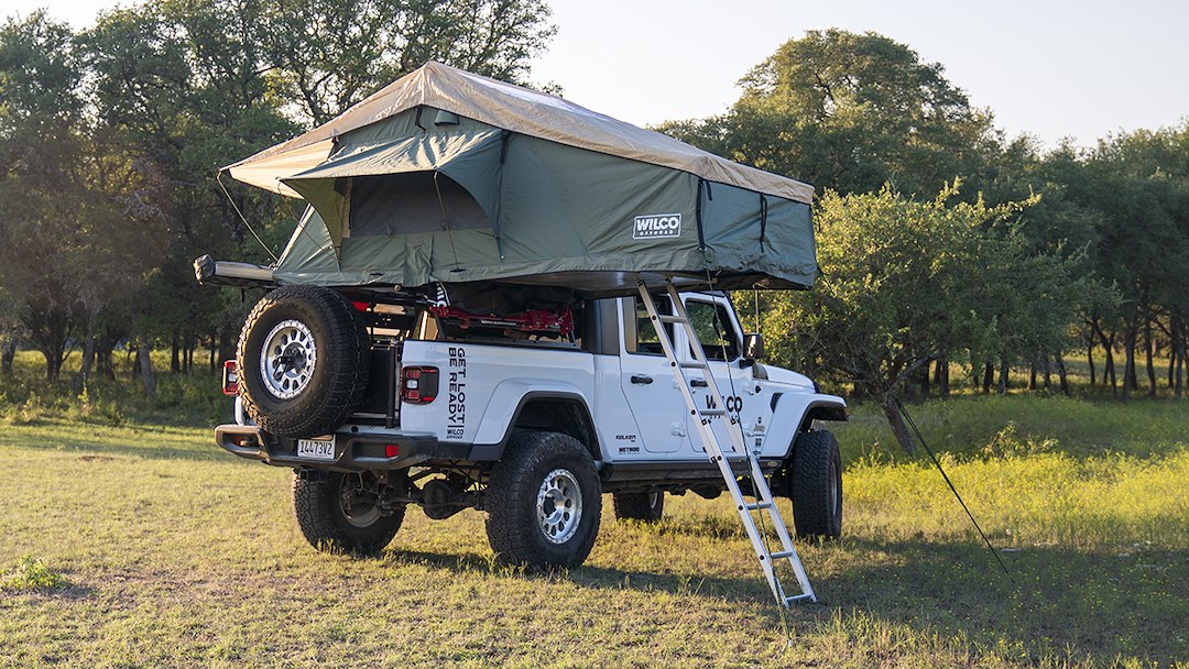 Product of WILCO Off-Road ADVXP3-G Vehicle Rooftop Fabric Tent Sleeps 3 Adults 
