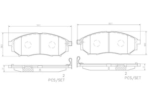 Product of Brembo P56094N Brake Pad - Set Of 4 