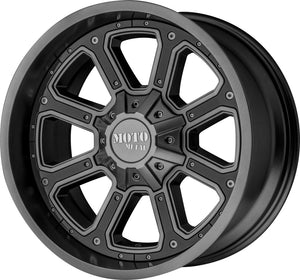 Product of Moto Metal Wheels 18x9 Gray With Black Inserts Wheel - 6x5.50 Bolt Pattern 