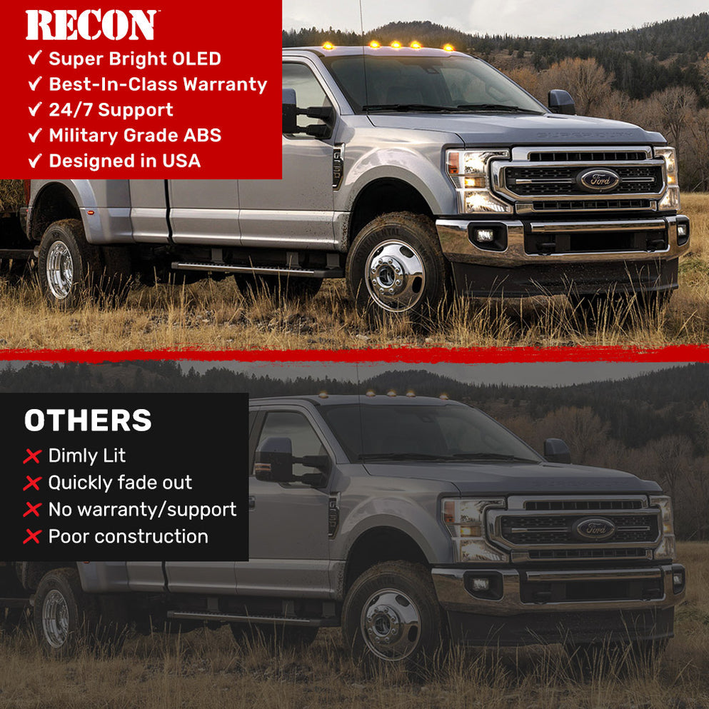Recon Accessories 264342bkhpam Roof Marker Light||264342bkhpam_5.Jpg||90||r89264342bkam||1698925