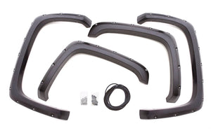 Product of Lund International RX120T Pocket Style/ Exposed Fasteners Black Fender Flare - Set Of 4 
