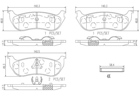 Brembo P37013n Brake Pad||p37013n_R.Jpg||86||brmp37013n||2091715