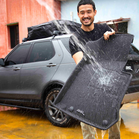 Product of 3D Mats KAGU L1AD07701509 Black Thermoplastic Rubber Of Carbon Fiber Texture Floor Liner 
