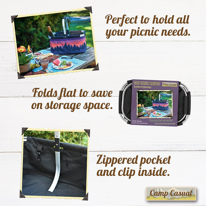 Camp Casual Cc-010ssb Picnic Basket||cc-010ssb_R.Jpg||88||c4gcc010ssb||880911