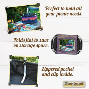 Camp Casual Cc-010ssb Picnic Basket||cc-010ssb_R.Jpg||88||c4gcc010ssb||880911