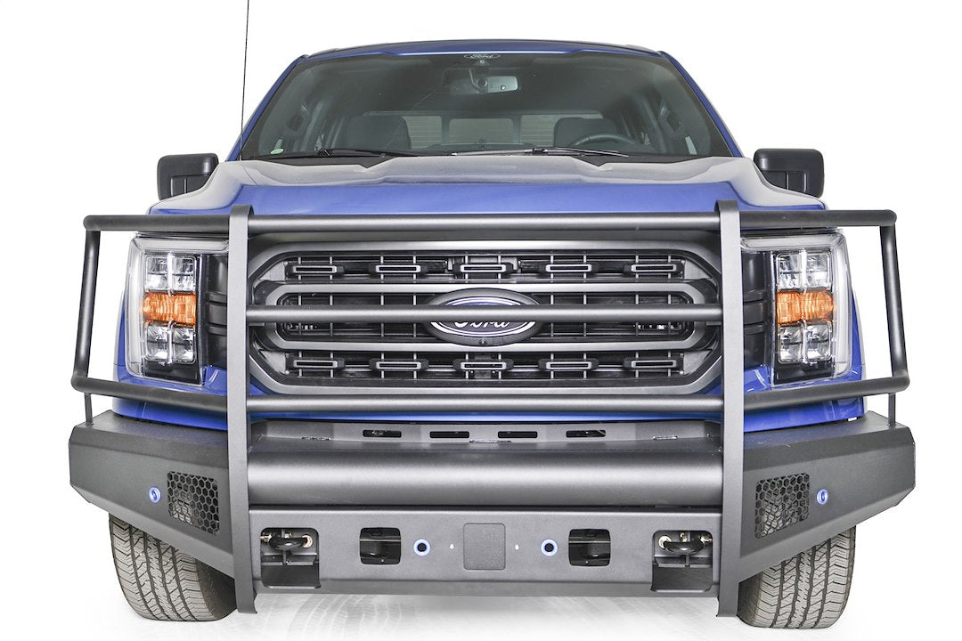 Product of Fab Fours FF21-R5060-1 Black Steel Elite Steel Matte Powder Coated Bumper 