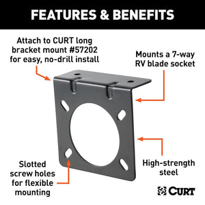 Curt 58520 Trailer Wiring Connector Mounting Bracket||58520_3008x1990_Fa.Jpg||86||c9358520||1070215