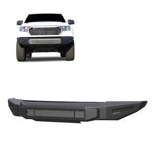 Product of Black Horse Offroad AFB-FR19-BU Armour II Steel Matte Powder Coated Bumper 