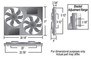 Derale 16838 Cooling Fan||16838-Dimensions.Jpg||86||d6516838||1571409