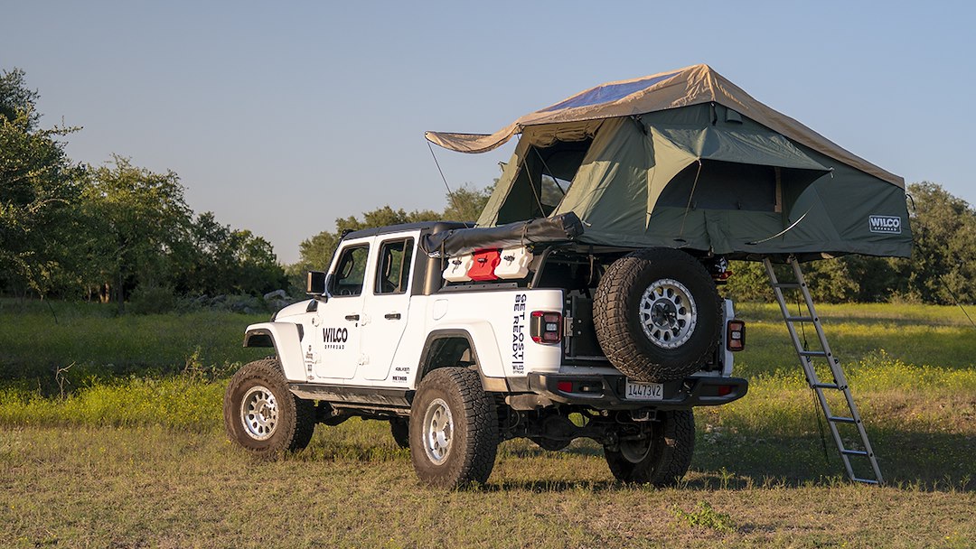 Product of WILCO Off-Road ADVXP3-G Vehicle Rooftop Fabric Tent Sleeps 3 Adults 