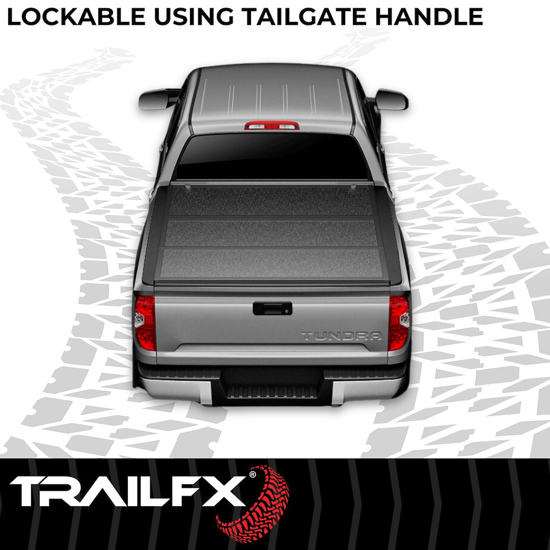 Product of TrailFX TFX Premium Flush Tri-Fold Hard Folding TFX5709 Tonneau Cover 