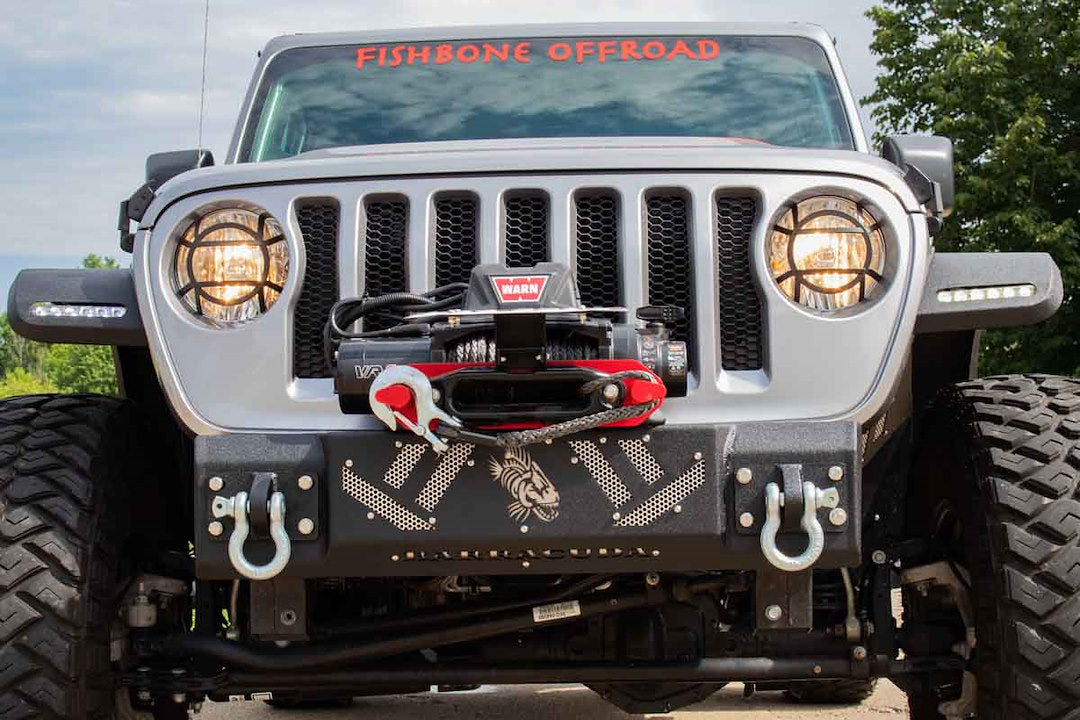 Product of Fishbone Offroad FB22341 Barracuda Steel Powder Coated Bumper 