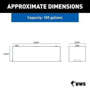 Product of UWS ST-100-RT-W Diesel Liquid Transfer Tank 100 Gallon Rectangular 
