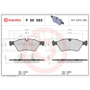 Brembo P50063 Brake Pad||p50063_Drw.Jpg||88||brmp50063||1753420