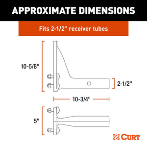 Curt 48016 Pintle Hook Mounting Plate||48016_4.Jpg||89||c9348016||1775928