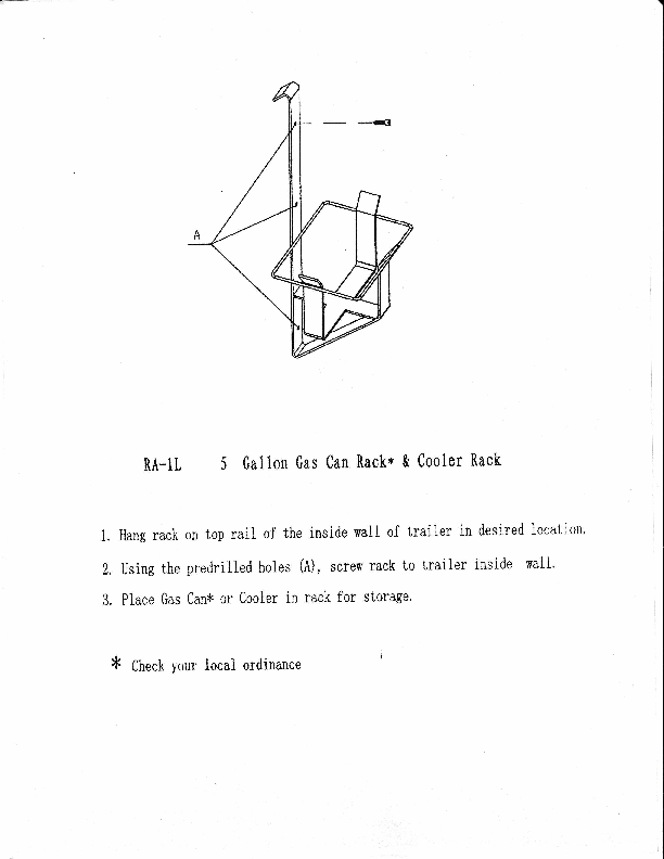 Product of Rack-Em Ra-1l Liquid Storage Container Mount