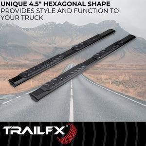 Product of TrailFX AL4008B TrailFX A4 Series Nerf Bar With Surface Steps 