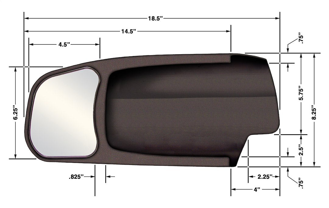 Product of Cipa Usa 11400 Exterior Towing Mirror