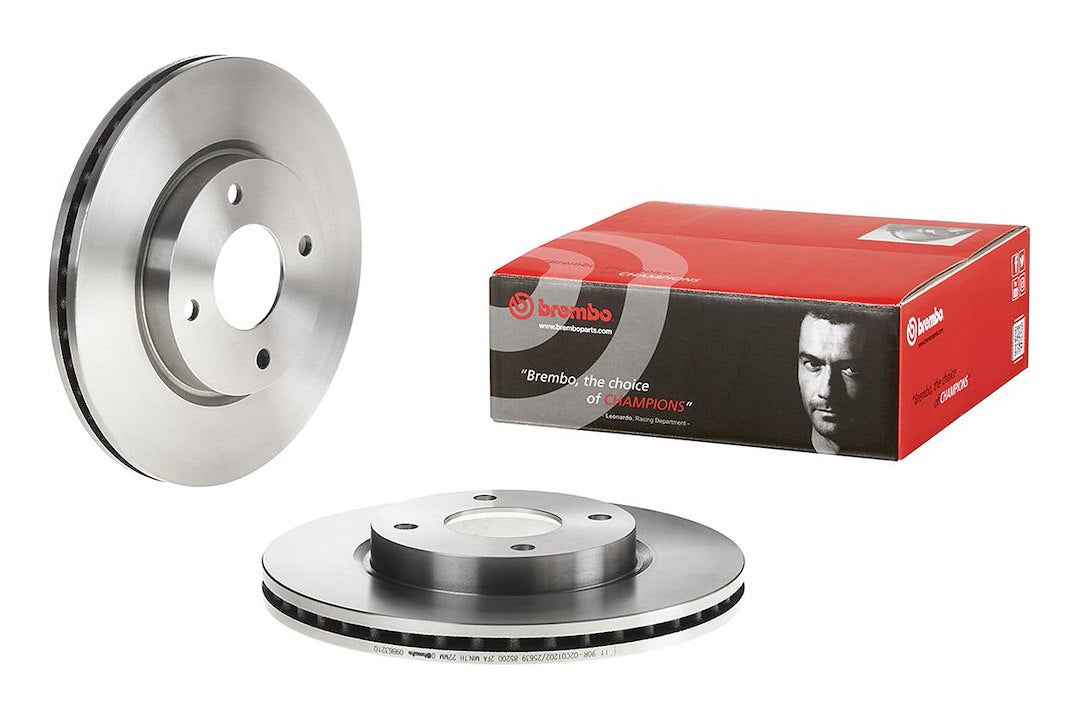 Product of Brembo 09B63210C02 Vented 1 Piece Brake Rotor 