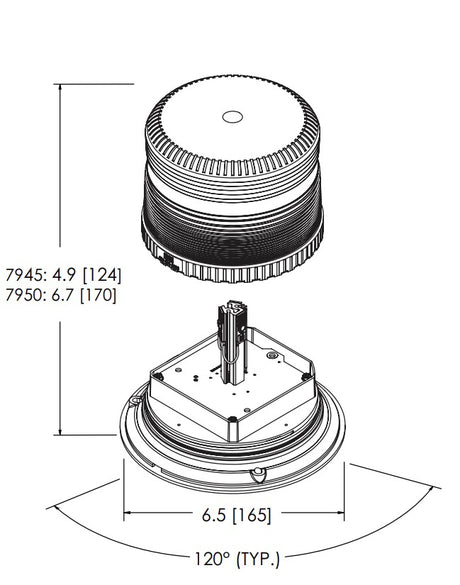 Ecco Electronic 7945a-Vm Warning Light||7945a-Vm_1.Jpg||86||e517945avm||1511805