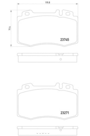 Product of Hella 355010101 Brake Pad - 