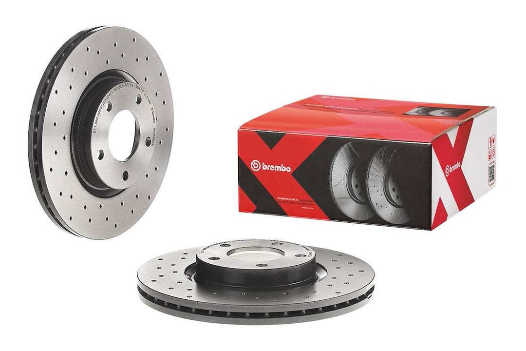 Product of Brembo 0994682XC02 Xtra Vented Cross Drilled 1 Piece Brake Rotor 
