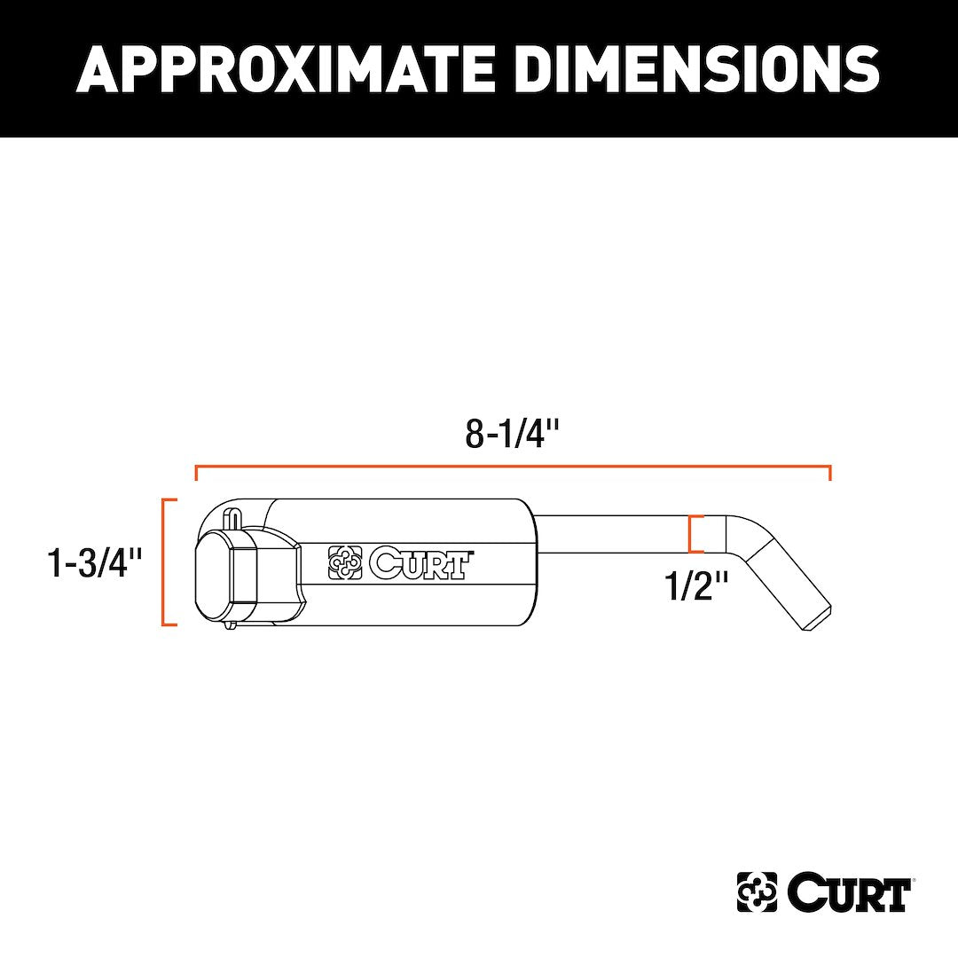 Curt 23256 Fifth Wheel Trailer Hitch Rail Pin||23256_3008x1990_Ca.Jpg||93||c9323256||1085249