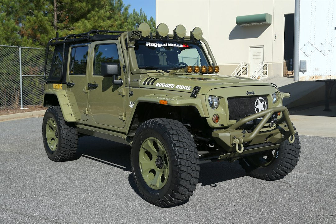 Product of Rugged Ridge 11640.25 Pocket Style/ Exposed Fasteners Black Fender Flare - Set Of 4 