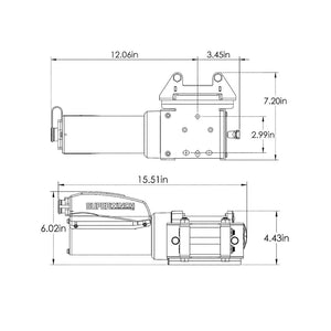 Product of Superwinch 1715001 1500 Pound ATV/ UTV Winch 
