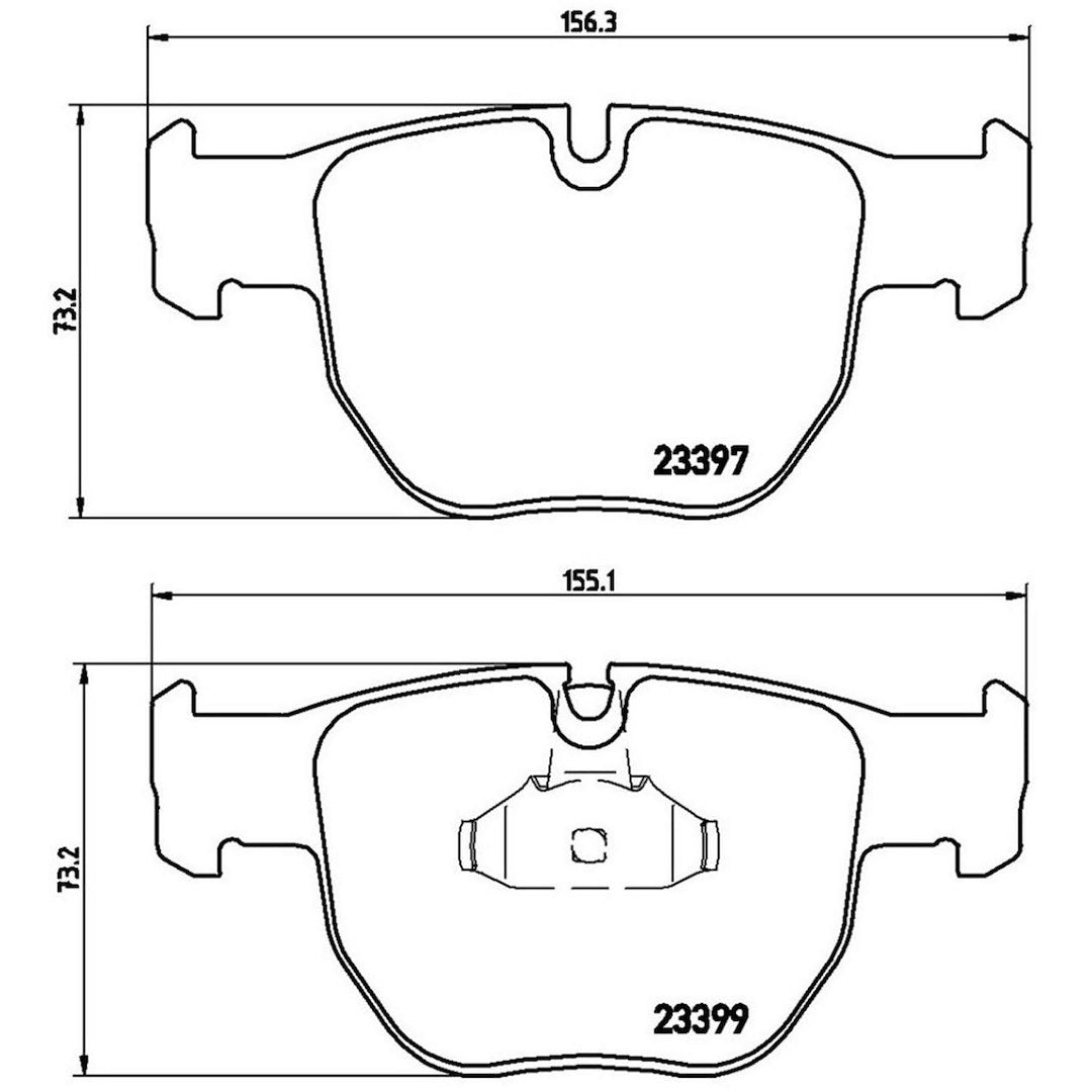 Product of Brembo P44012 Brake Pad - Set Of 4 