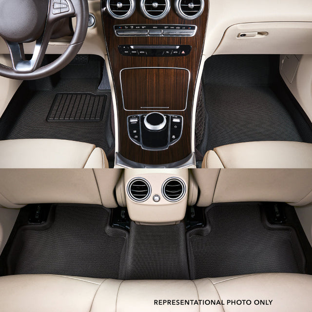 Product of 3D Mats KAGU L1HY13001509 Black Thermoplastic Rubber Of Carbon Fiber Texture Floor Liner 