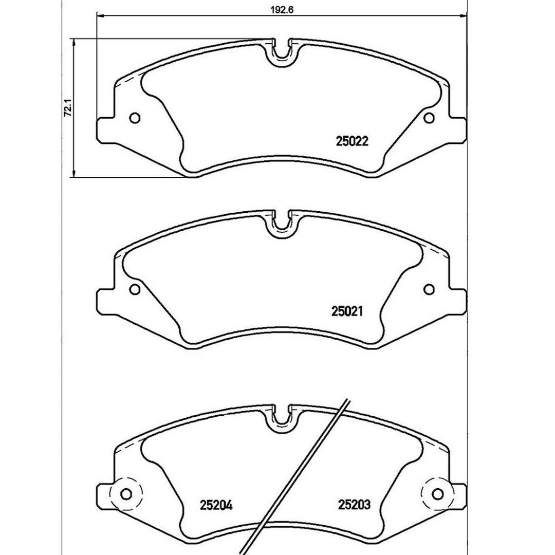 Product of Brembo P44022 Brake Pad - Set Of 4 