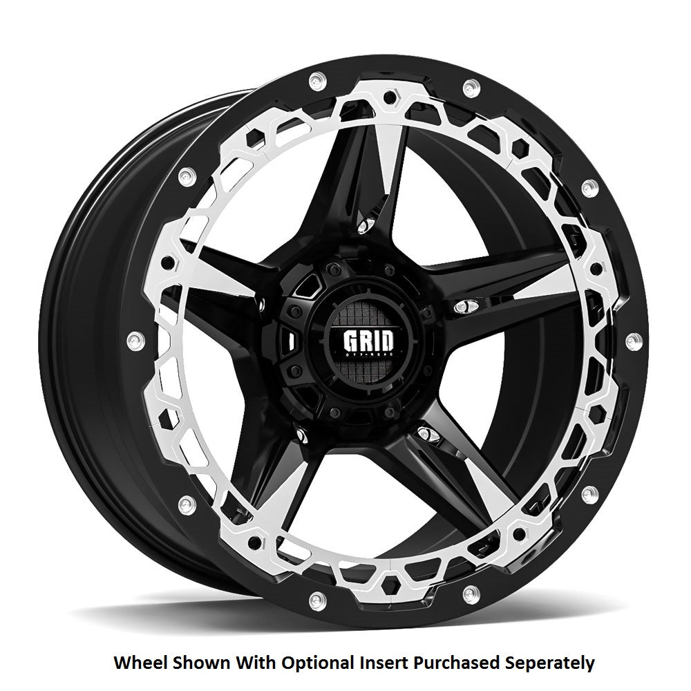 Grid Wheels Gd0420090052b1587 Wheel||gd4-Matte-Black-With-Chrome-Insert_1.Jpg||89||grw42952b1587||2308057
