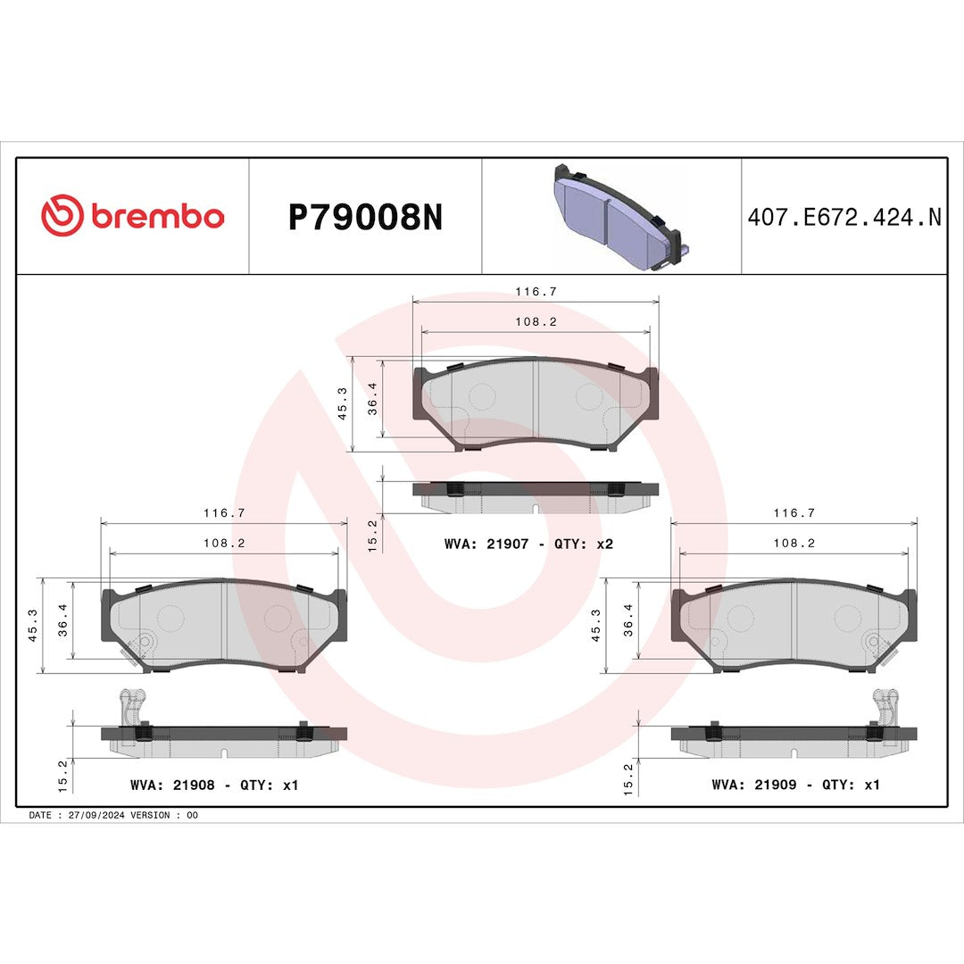 Brembo P79008n Brake Pad||p79008n_Drw.Jpg||87||brmp79008n||1753989